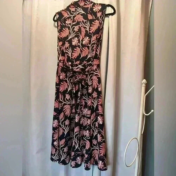 Banana Republic Print Midi Dress Size 8 - Picture 2 of 4